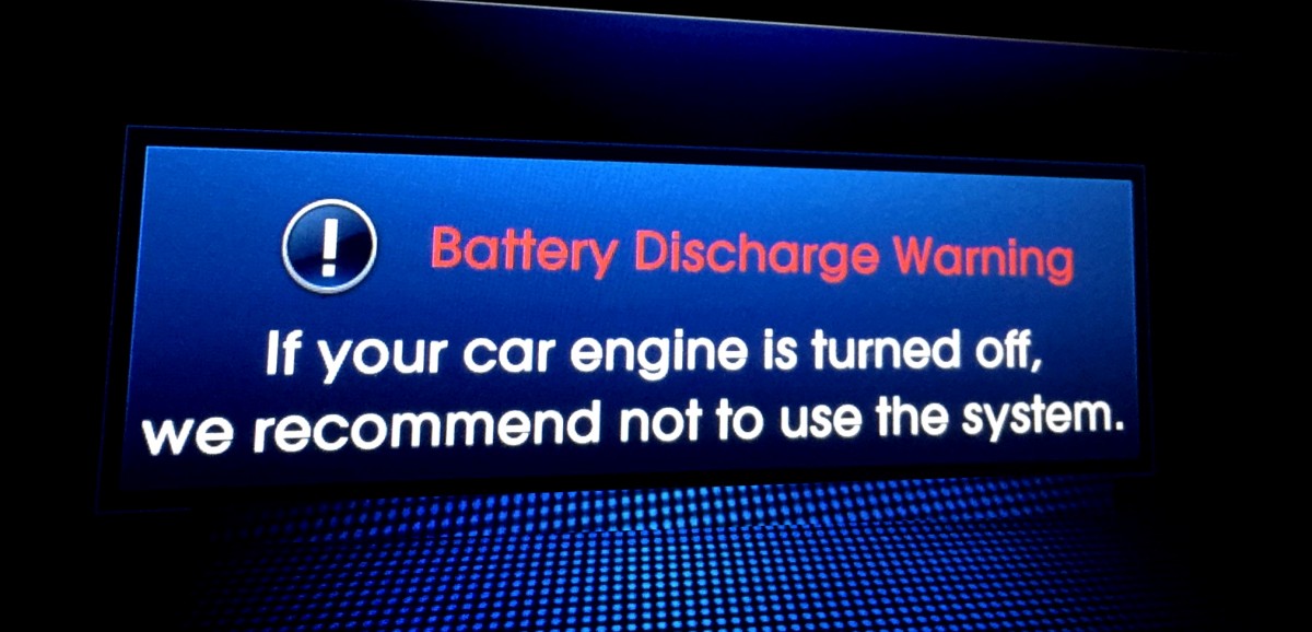Hyundai Battery Discharging Warning